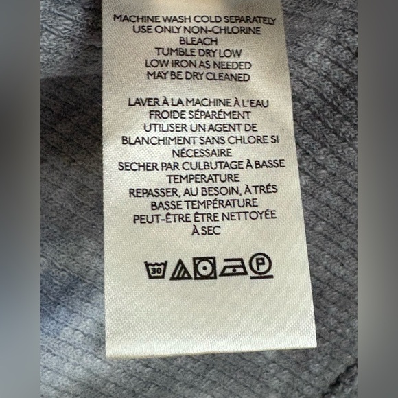 Free People We The Free Blue Tie Dye Ribbed Thermal Long Sleeve - Picture 8 of 9